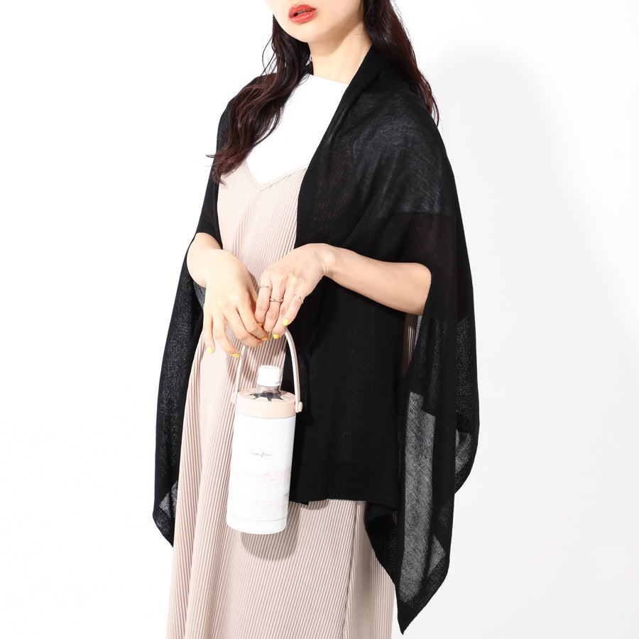 UVカット クールケープストール ブラック【2024年モデル】