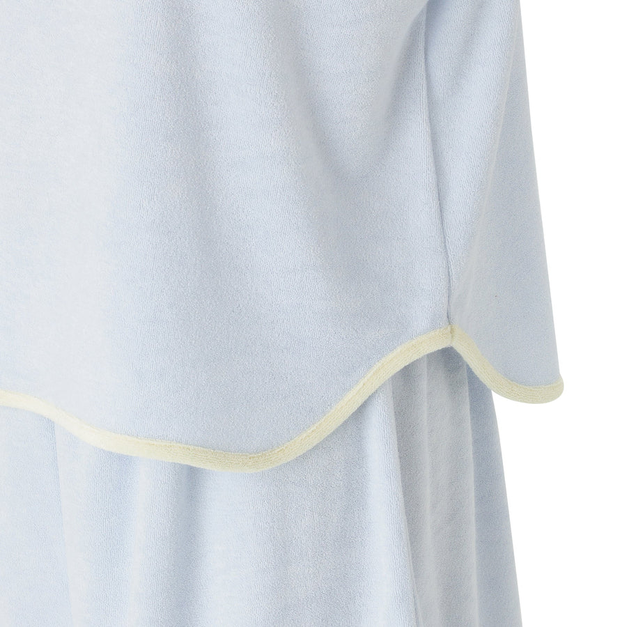 接触冷感 パイルパジャマ ライトブルー