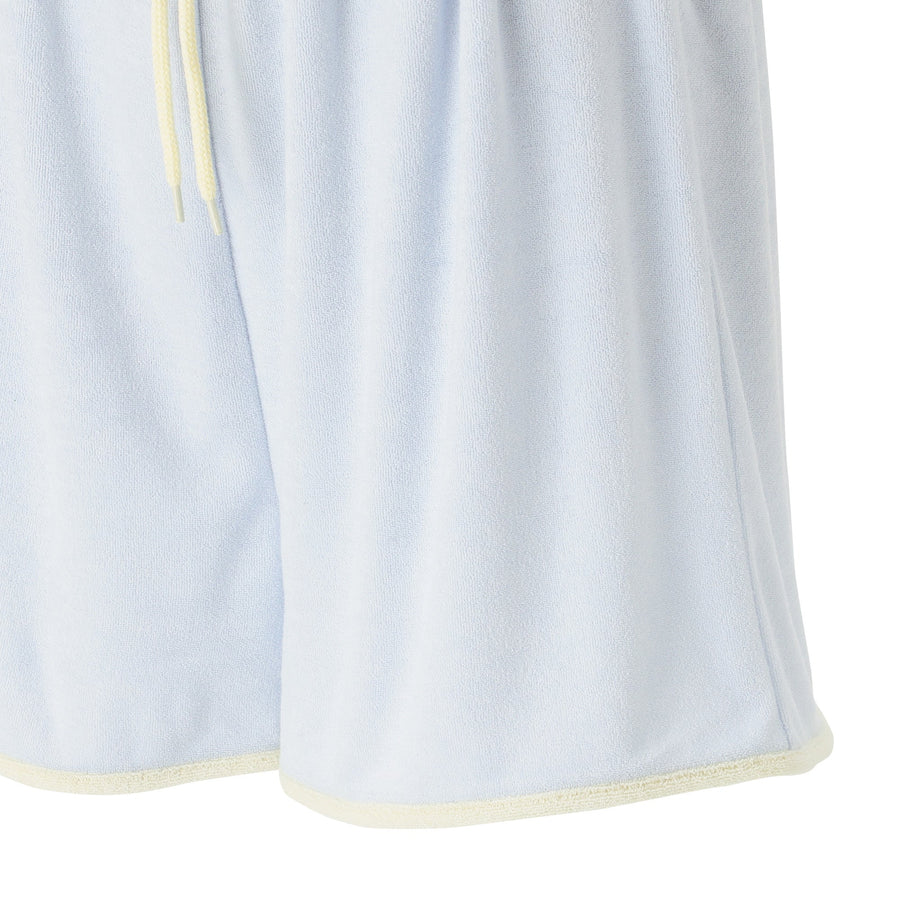 接触冷感 パイルパジャマ ライトブルー