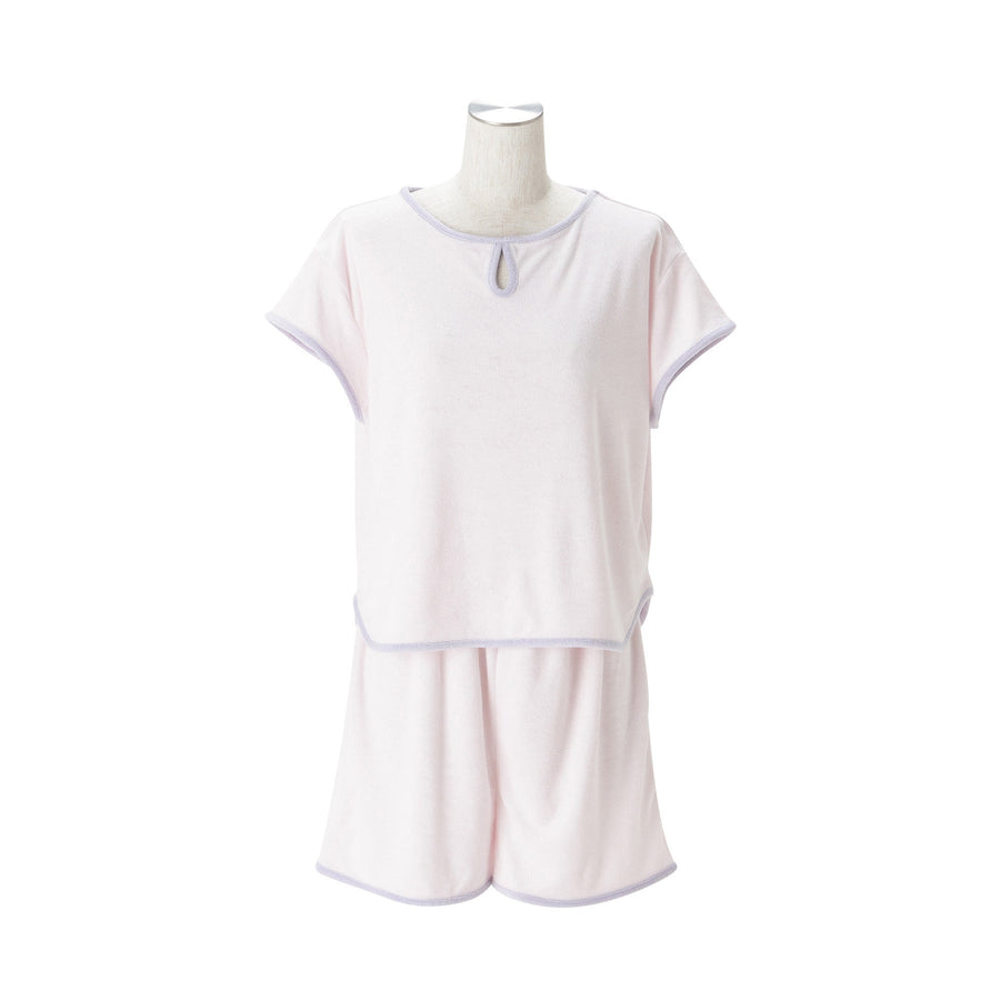 接触冷感 パイルパジャマ ライトピンク