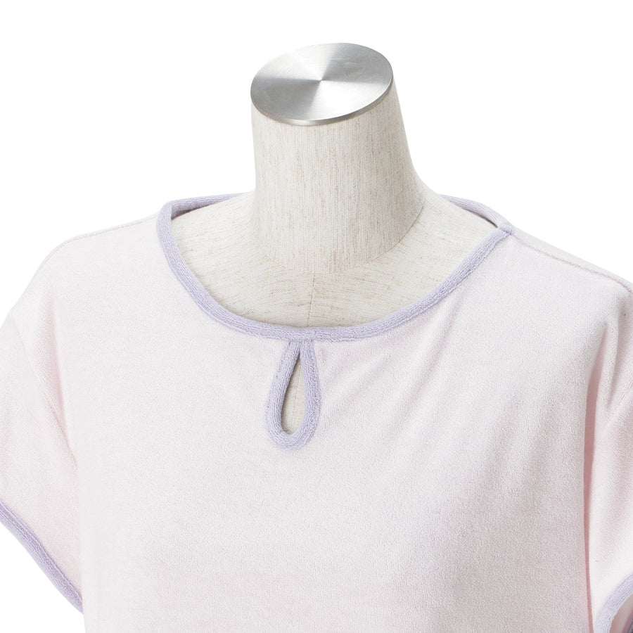 接触冷感 パイルパジャマ ライトピンク