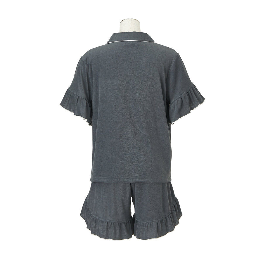 キシリトール加工 パイルパジャマ ダークグレー