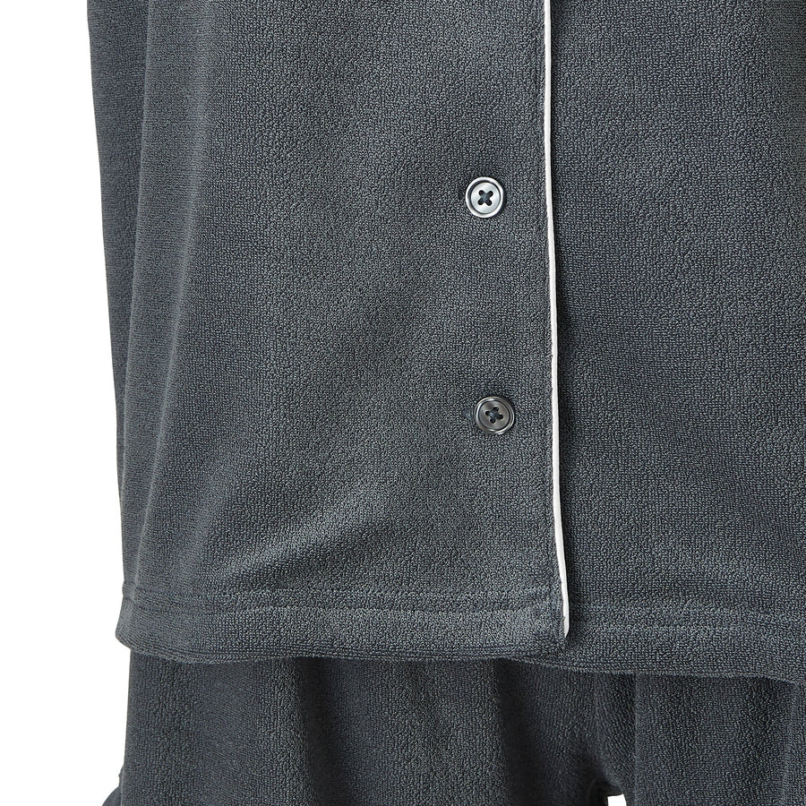 キシリトール加工 パイルパジャマ ダークグレー