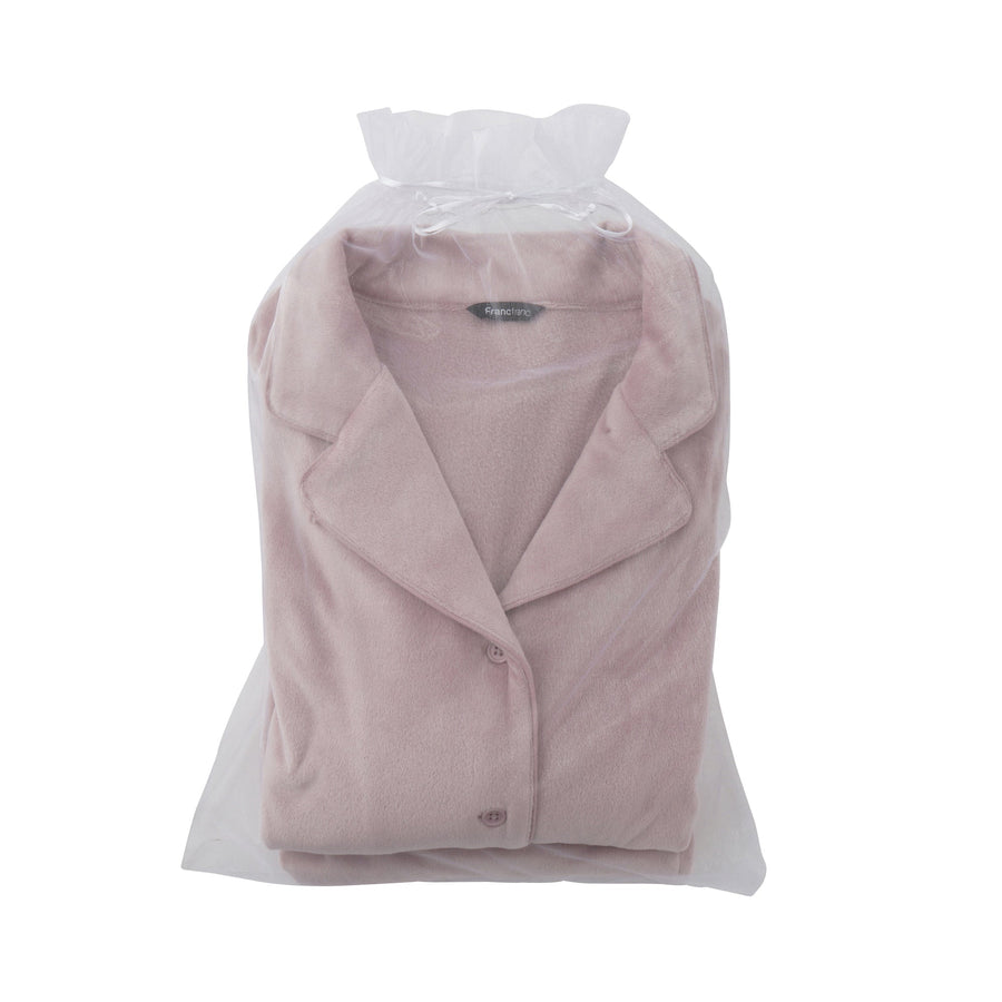 ヒアルロン酸加工 ストレッチベロアパジャマ ピンク