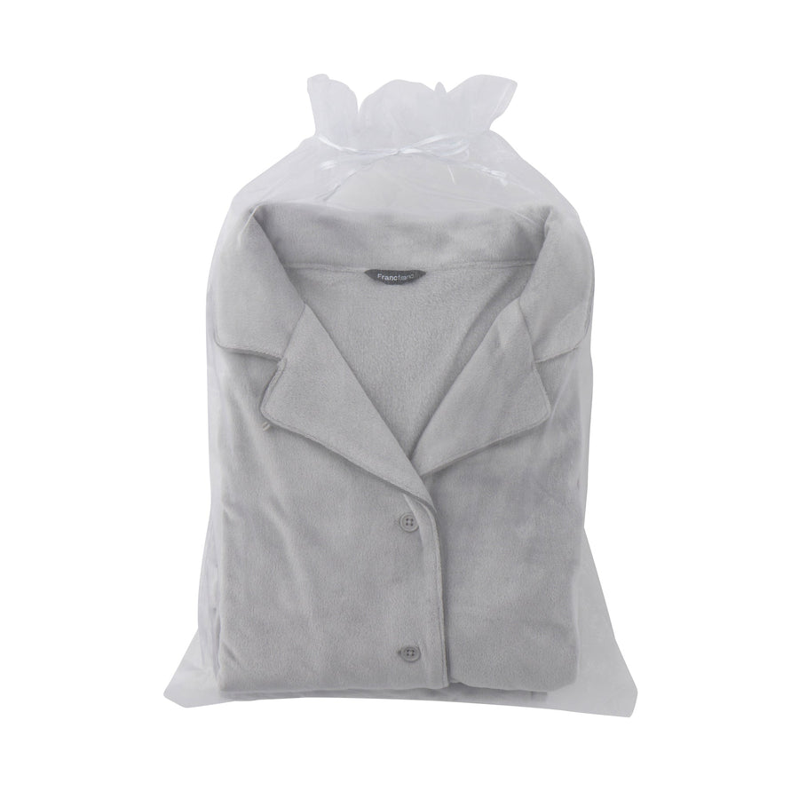 ヒアルロン酸加工 ストレッチベロアパジャマ グレー