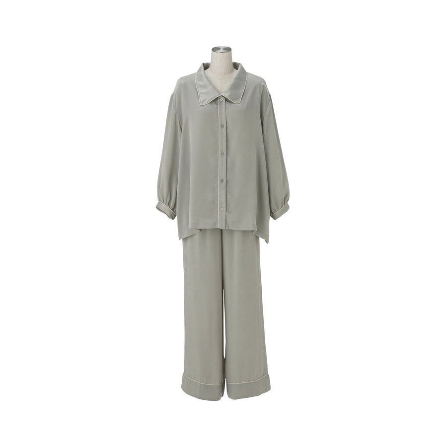 調温加工 サテンパジャマ ミント