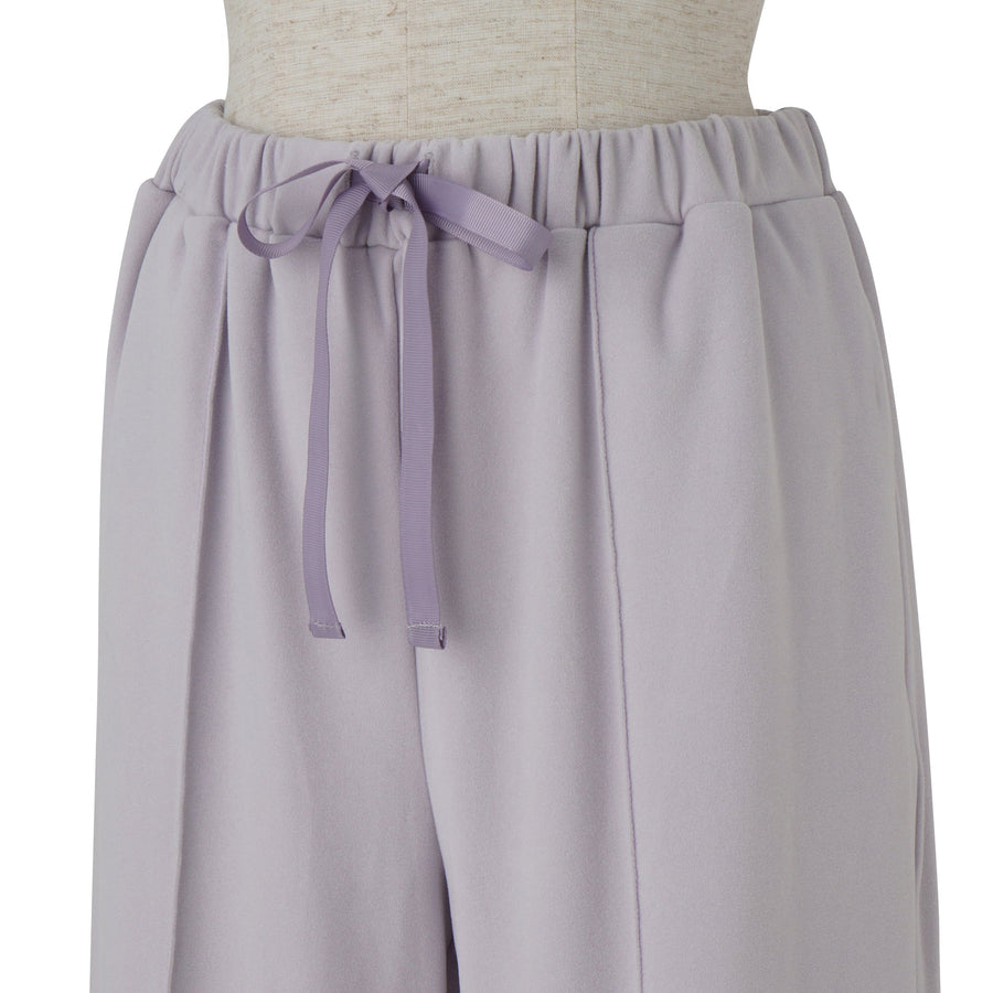 吸放湿加工 ストレッチスウェット ルームウェア ライトパープル