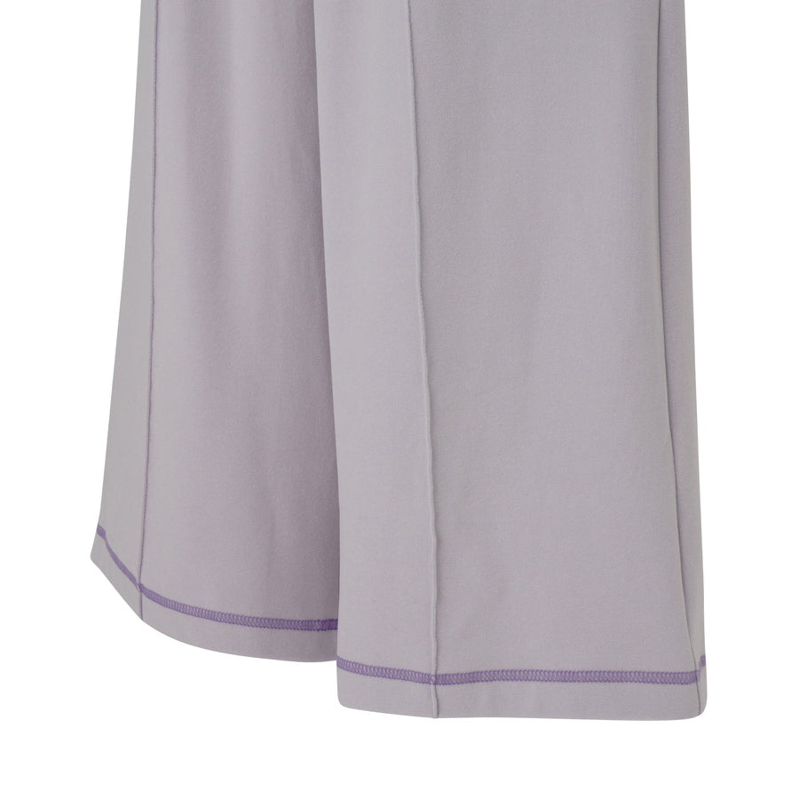 吸放湿加工 ストレッチスウェット ルームウェア ライトパープル