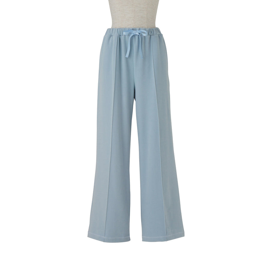 吸放湿加工 ストレッチスウェット ルームウェア ブルー