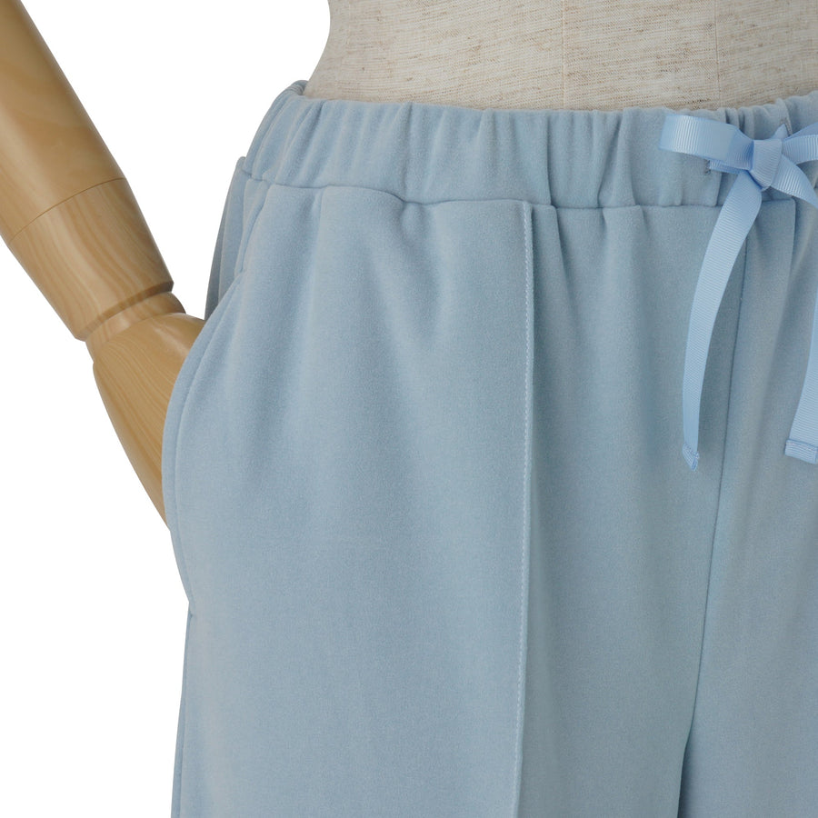 吸放湿加工 ストレッチスウェット ルームウェア ブルー