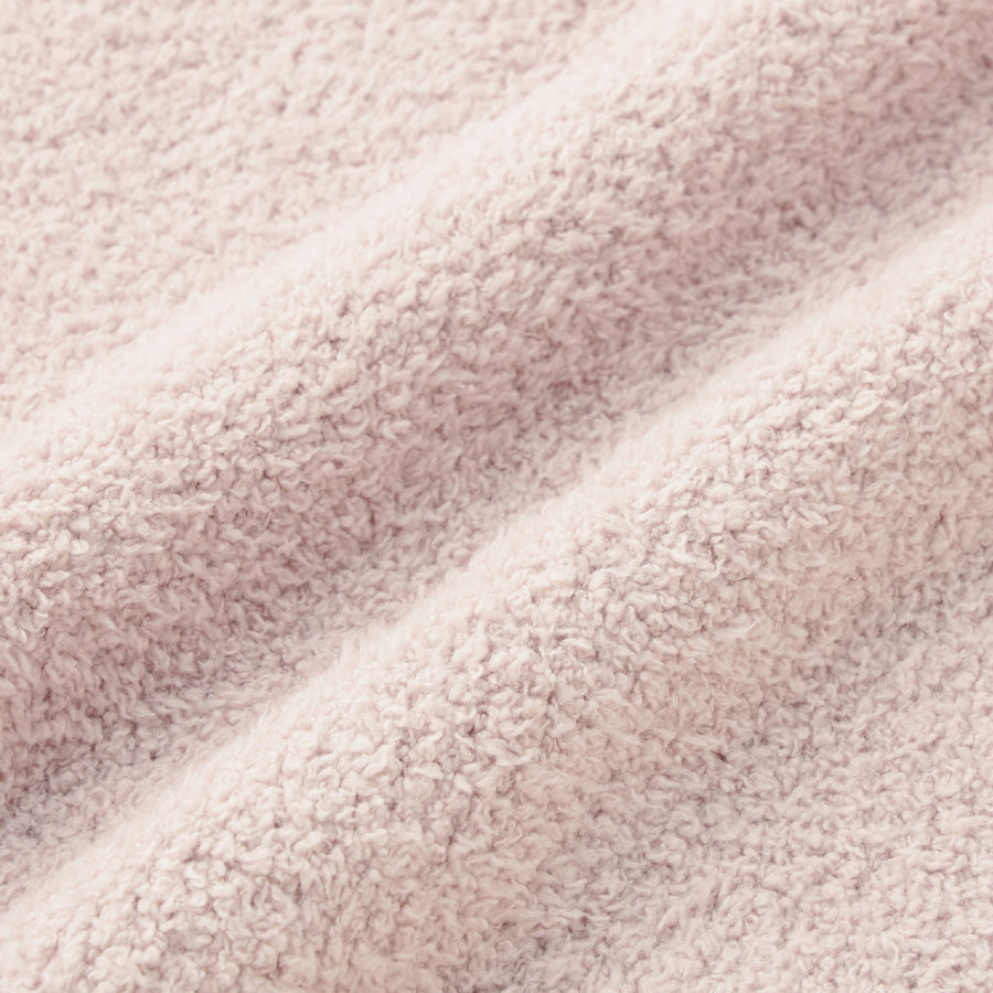 ウエストウォーマー付き もちもちニットパジャマ ライトピンク