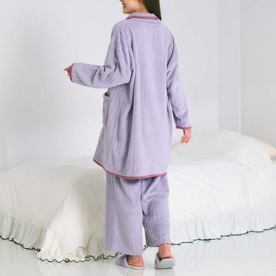 ウォームフリース ルームウェア ライトパープル