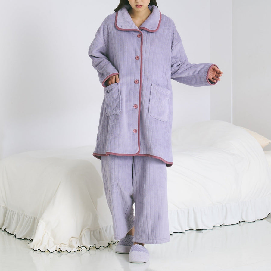 ウォームフリース ルームウェア ライトパープル