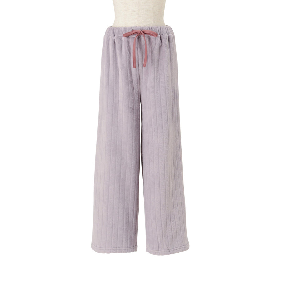 ウォームフリース ルームウェア ライトパープル