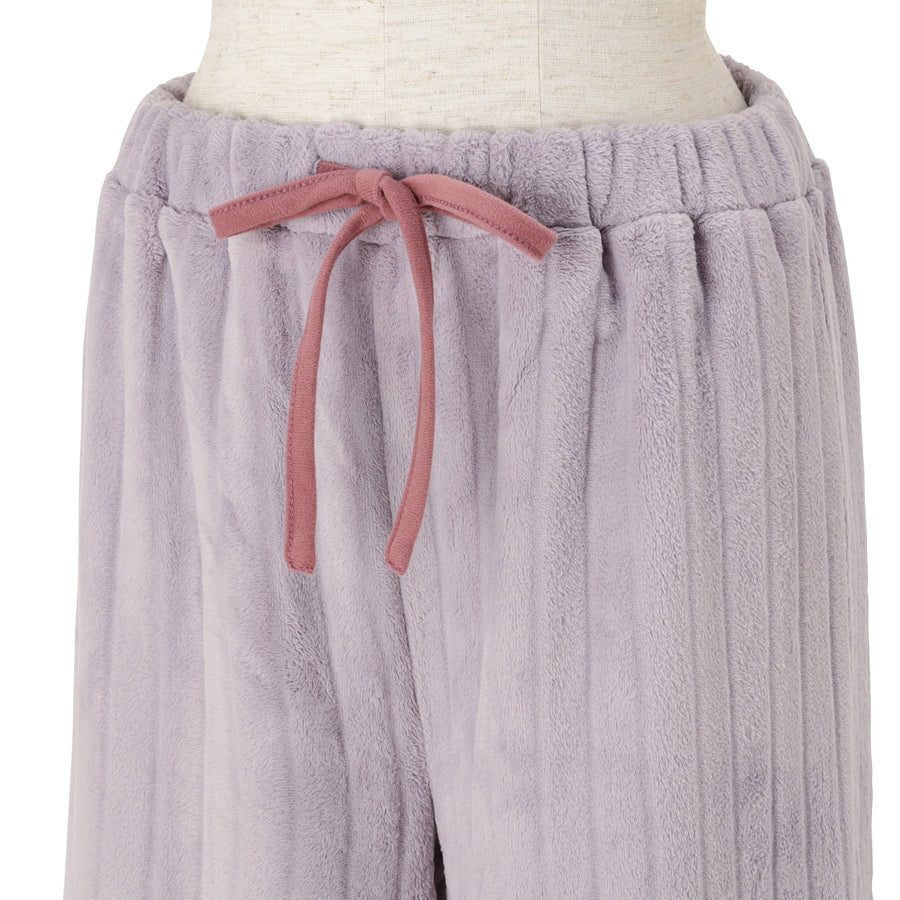 ウォームフリース ルームウェア ライトパープル