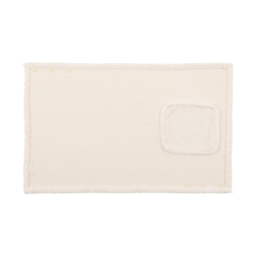 リバーシブルウォームフリース 4WAYポンチョ S アイボリー