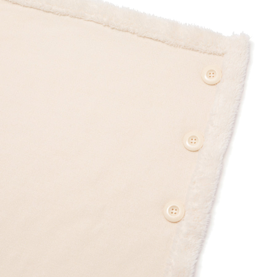 リバーシブルウォームフリース 4WAYポンチョ S アイボリー