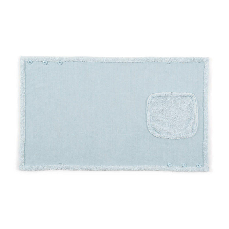 リバーシブルウォームフリース 4WAYポンチョ S ライトブルー