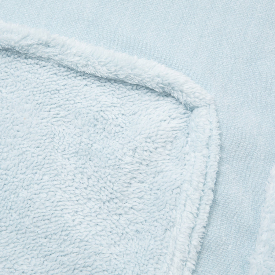 リバーシブルウォームフリース 4WAYポンチョ S ライトブルー