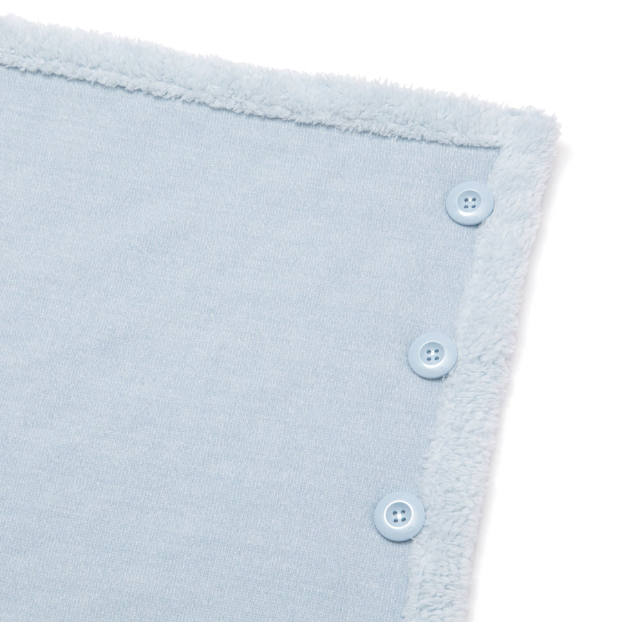 リバーシブルウォームフリース 4WAYポンチョ S ライトブルー