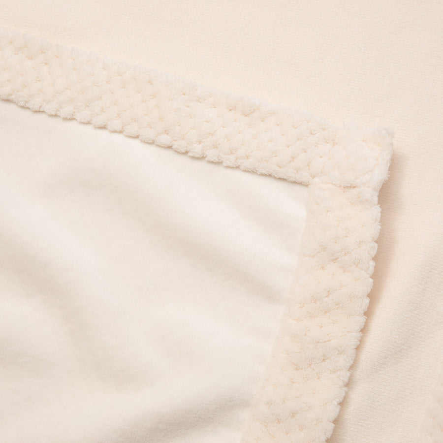 リバーシブルウォームフリース 4WAYポンチョ L アイボリー