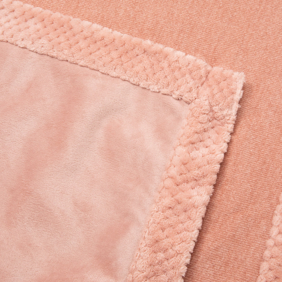 リバーシブルウォームフリース 4WAYポンチョ L ピンク