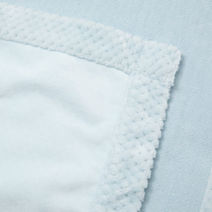 リバーシブルウォームフリース 4WAYポンチョ L ライトブルー