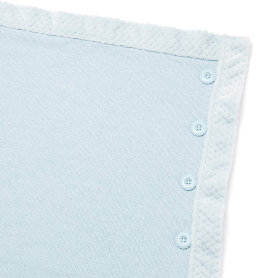 リバーシブルウォームフリース 4WAYポンチョ L ライトブルー