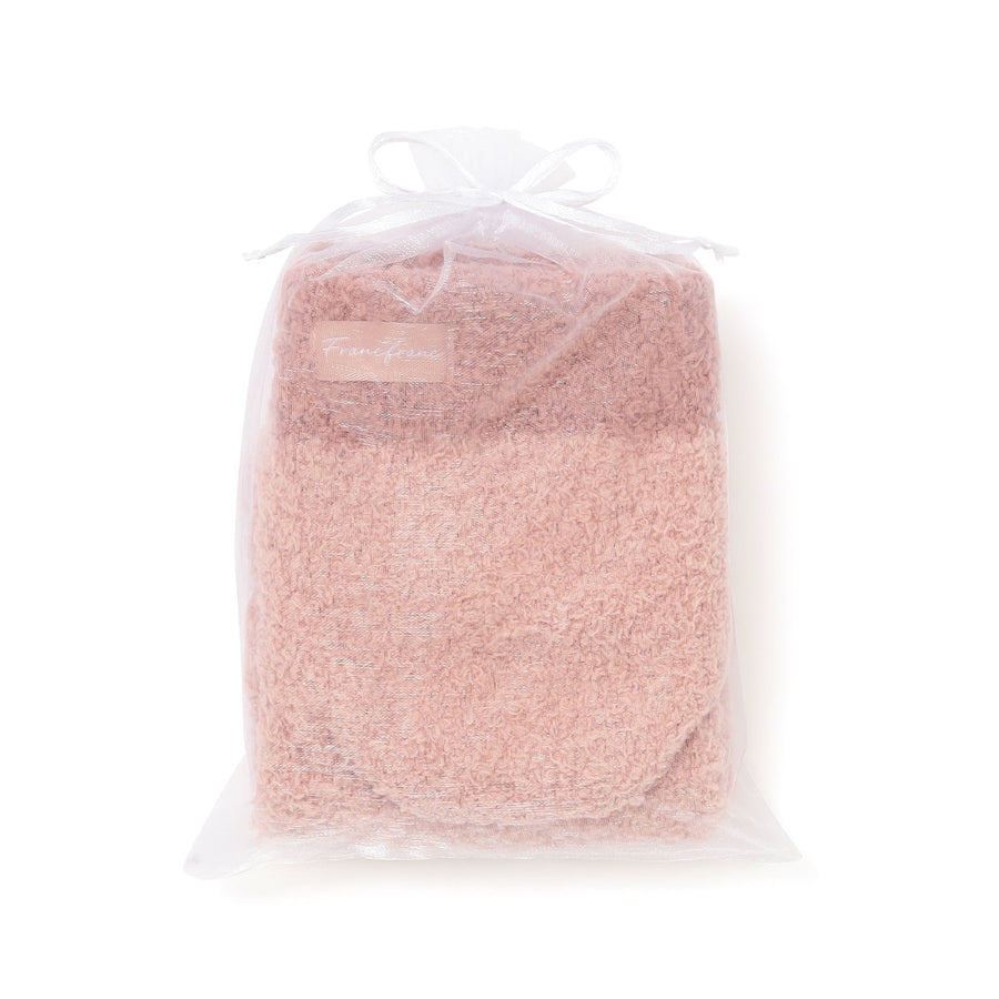 もちもちニット ルームソックス ピンク