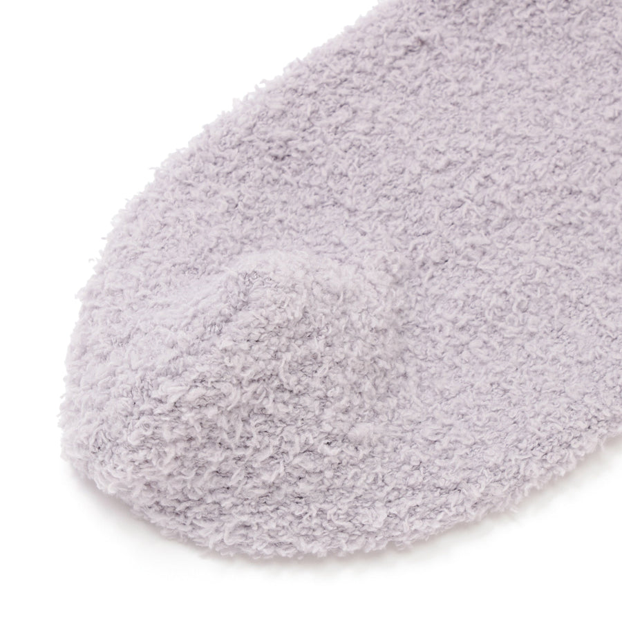 もちもちニット ルームソックス グレー