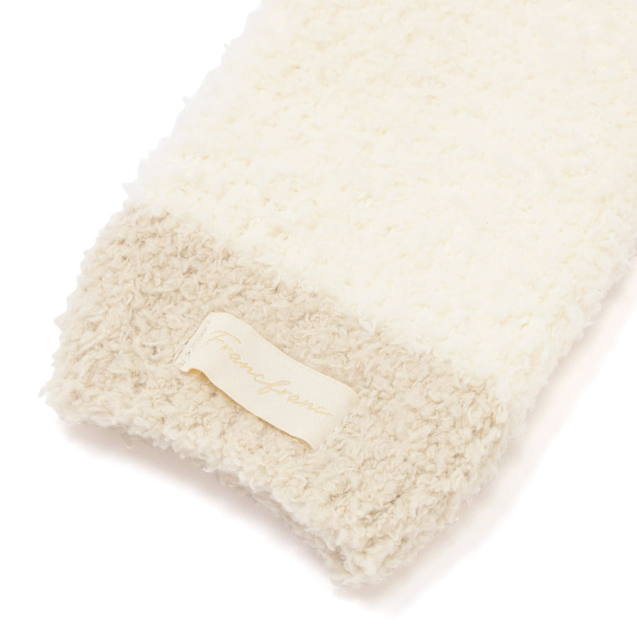 もちもちニット ハンドウォーマー アイボリー