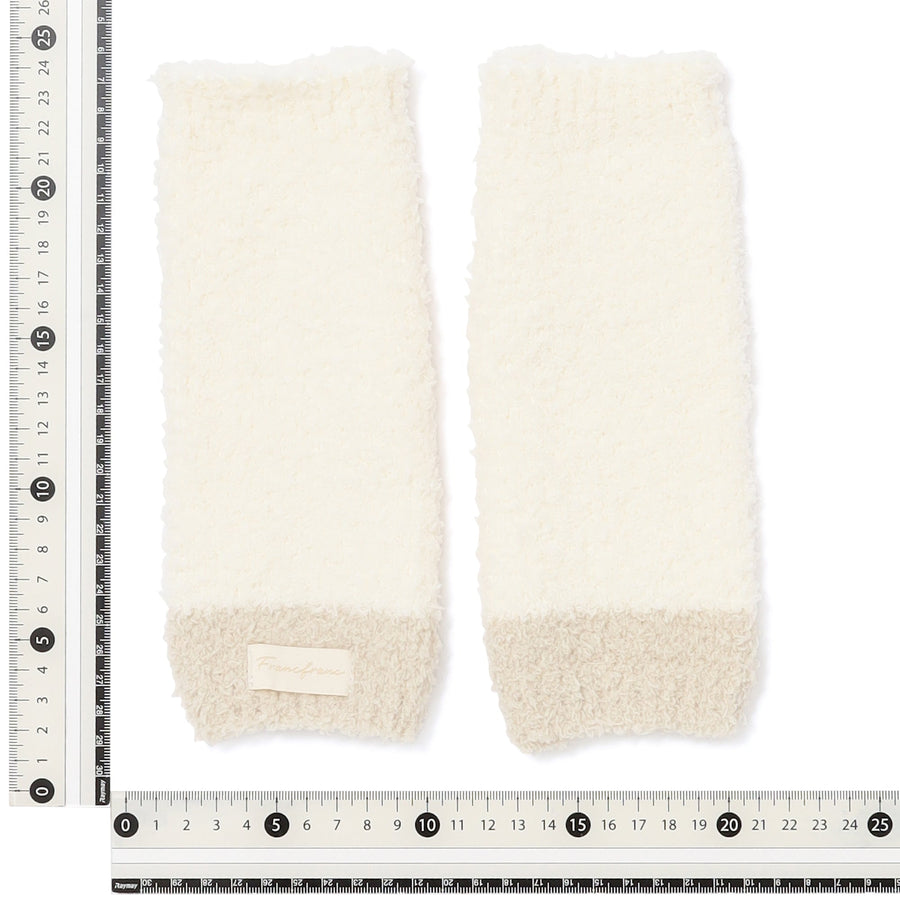 もちもちニット ハンドウォーマー アイボリー