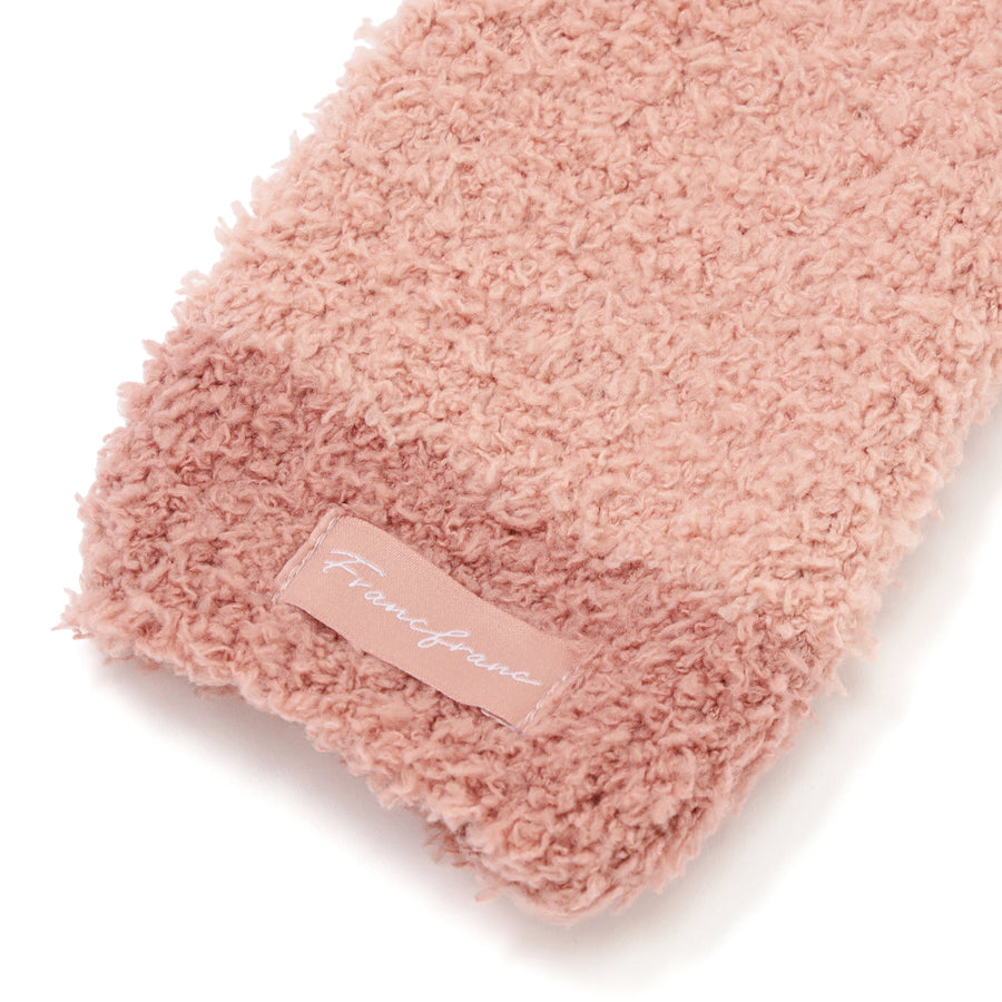 もちもちニット ハンドウォーマー ピンク