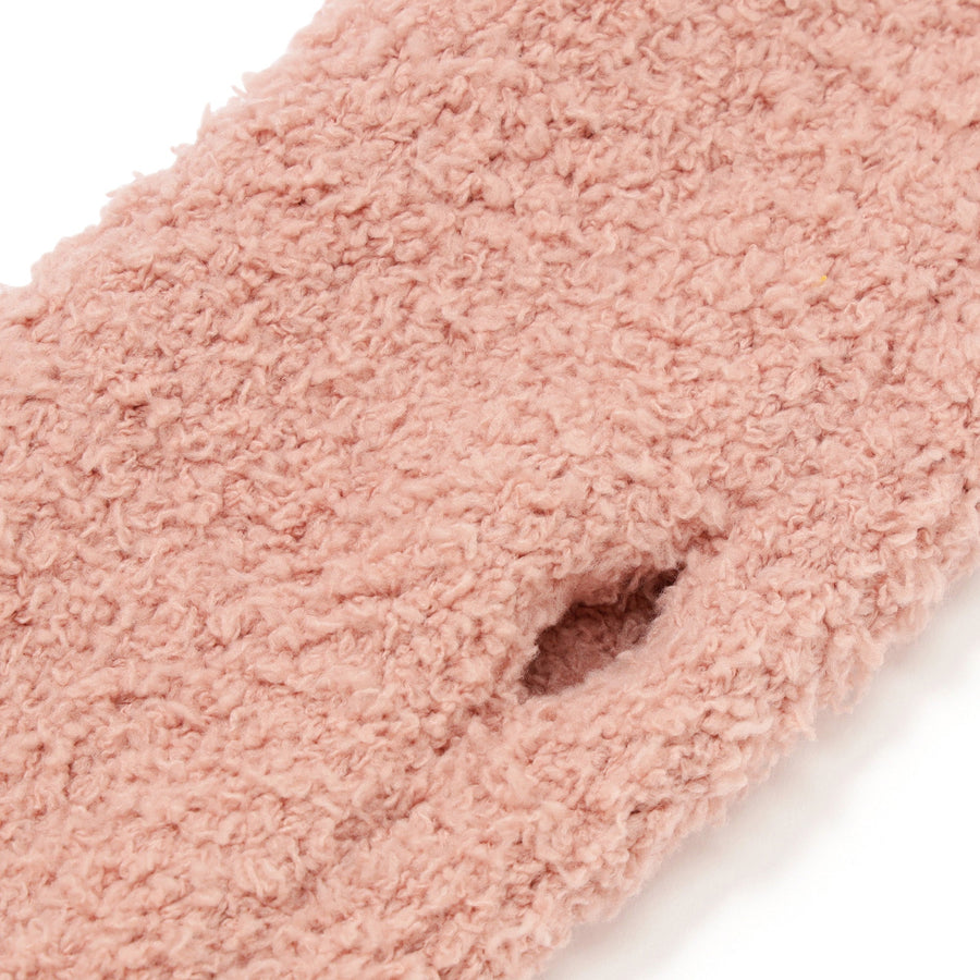 もちもちニット ハンドウォーマー ピンク