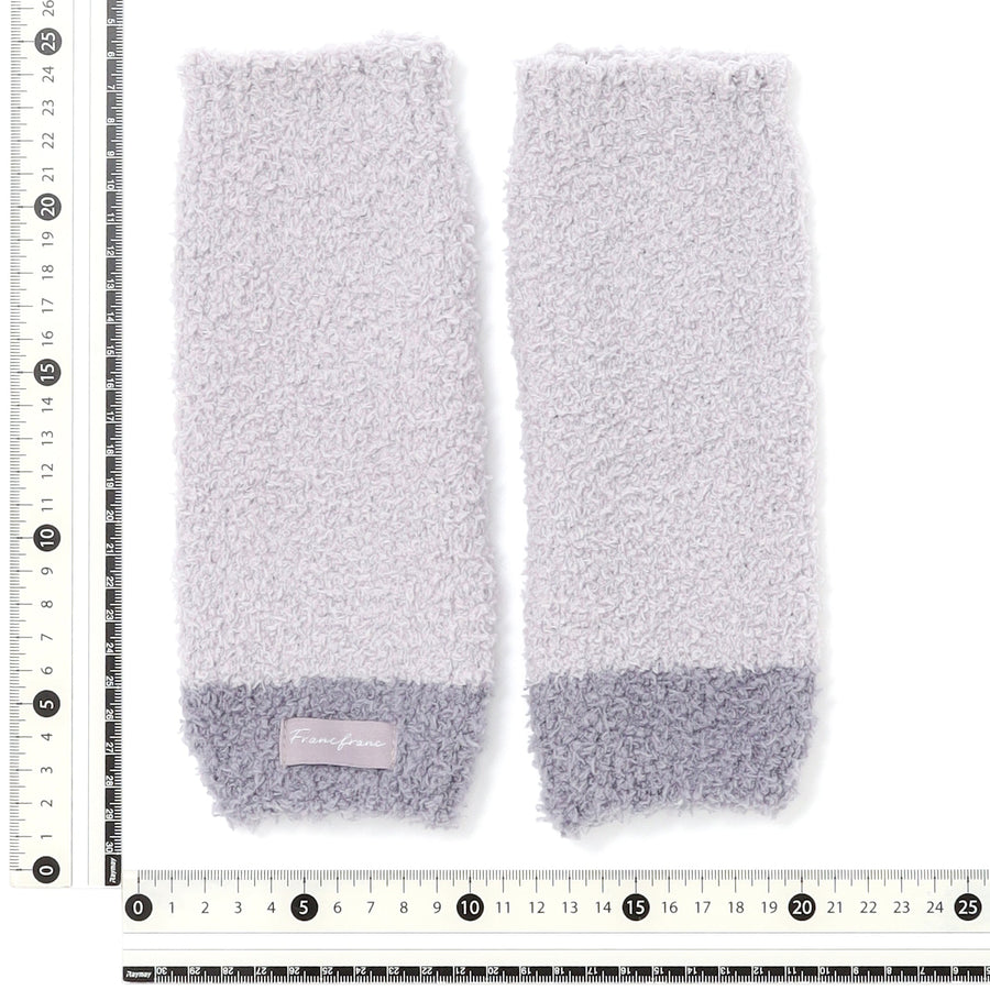 もちもちニット ハンドウォーマー グレー