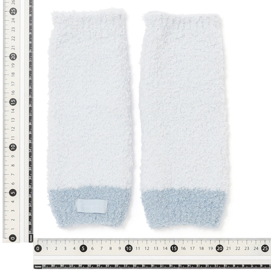 もちもちニット ハンドウォーマー ライトブルー