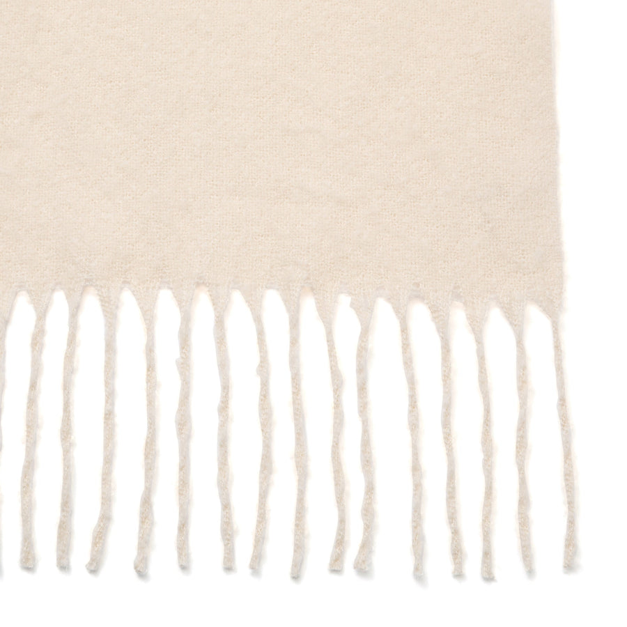 モヘアライク マフラー アイボリー