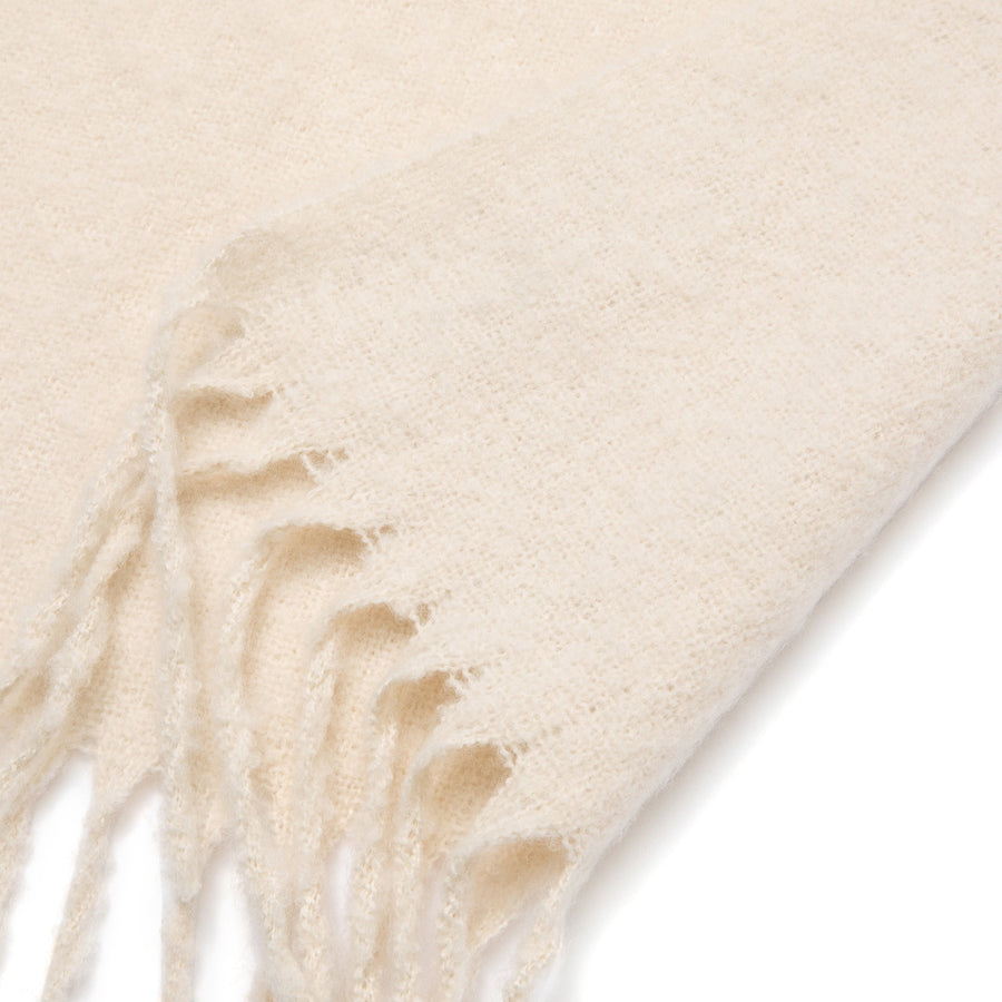 モヘアライク マフラー アイボリー