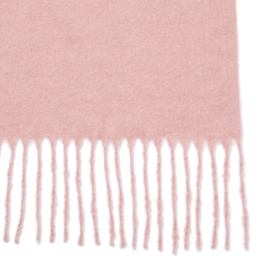 モヘアライク マフラー ピンク