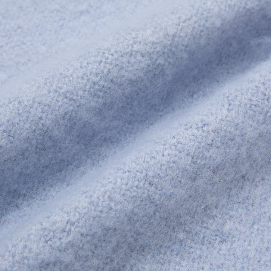 モヘアライク マフラー ライトブルー