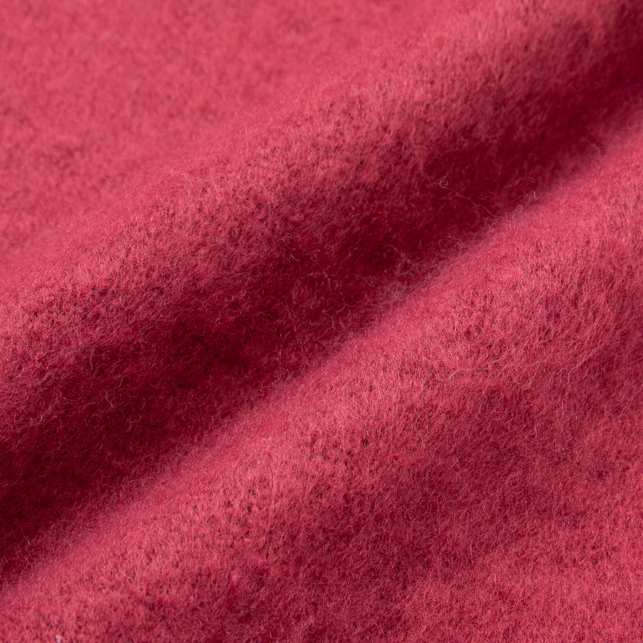 モヘアライク マフラー ダークピンク