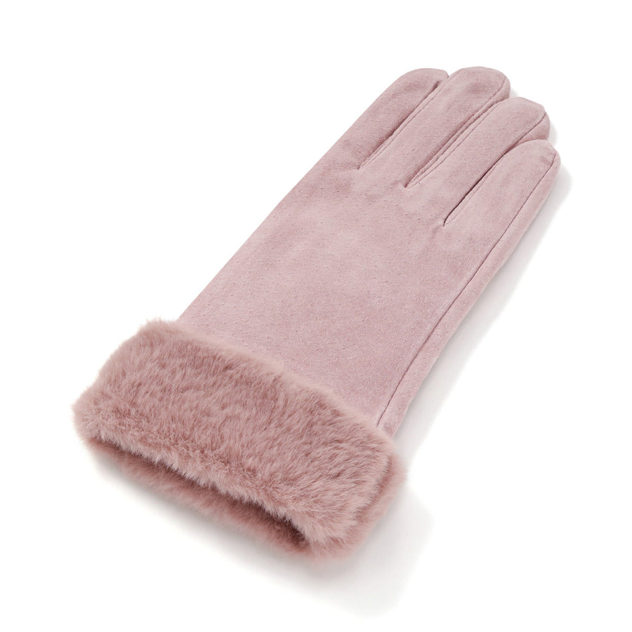 スエードグローブ ピンク