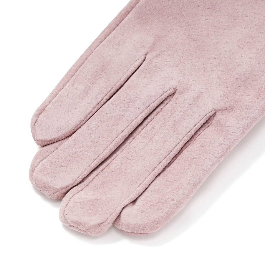 スエードグローブ ピンク