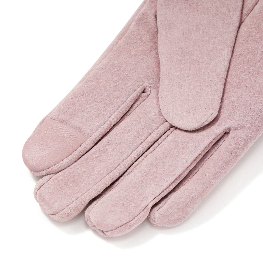 スエードグローブ ピンク