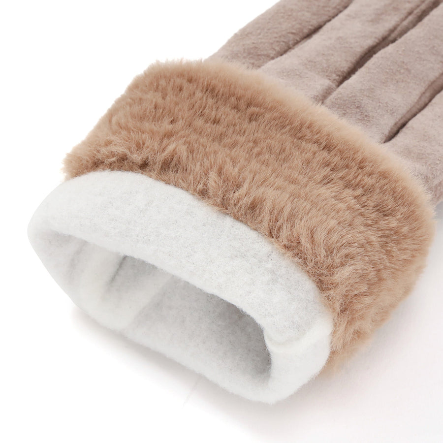 スエードグローブ ベージュ