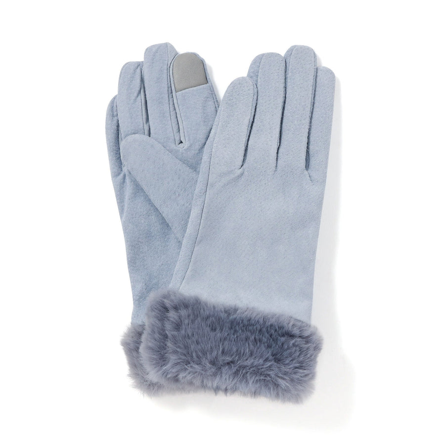 スエードグローブ ブルー