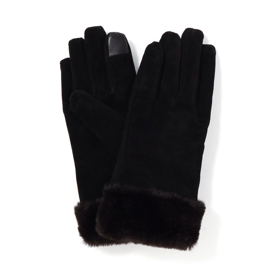 スエードグローブ ブラック