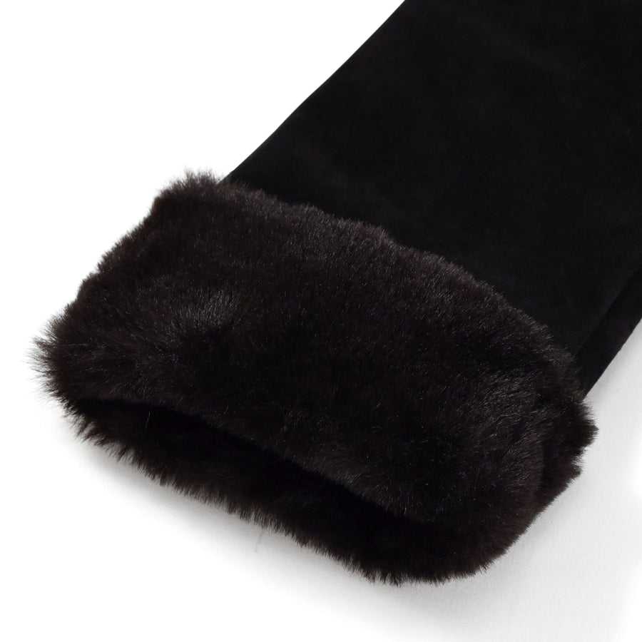 スエードグローブ ブラック