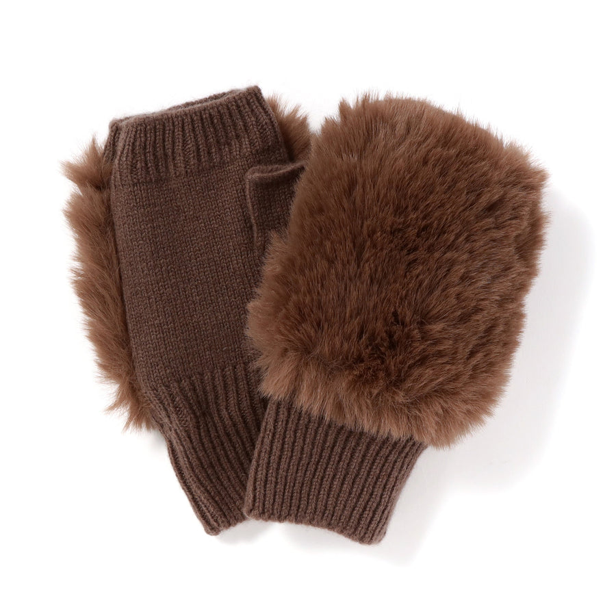 フィンガーレスグローブ ブラウン