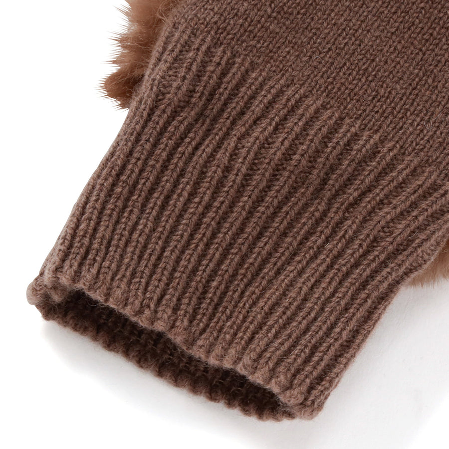 フィンガーレスグローブ ブラウン